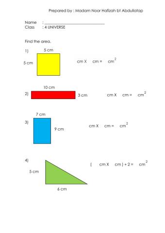 Area of shape