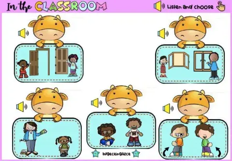 Classroom Instructions (listen and choose)