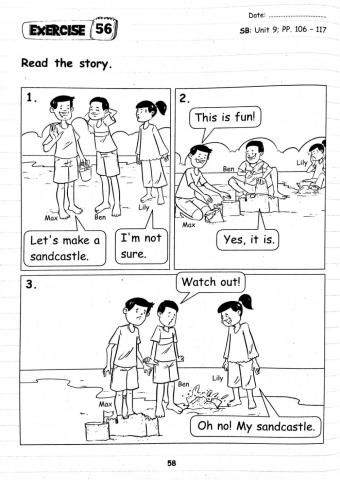 Year 2 Unit 9 At The Beach (Story - Comprehension)