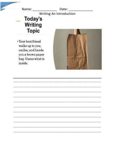 Writing an Introduction