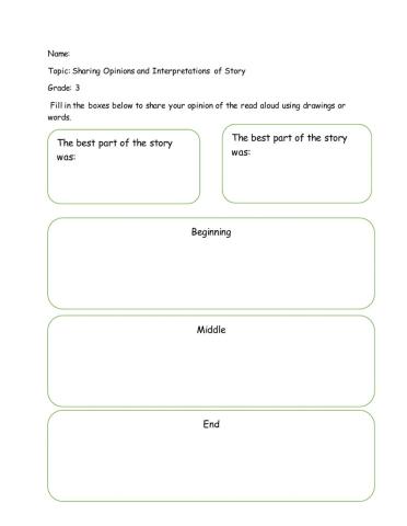 Opinion Worksheets