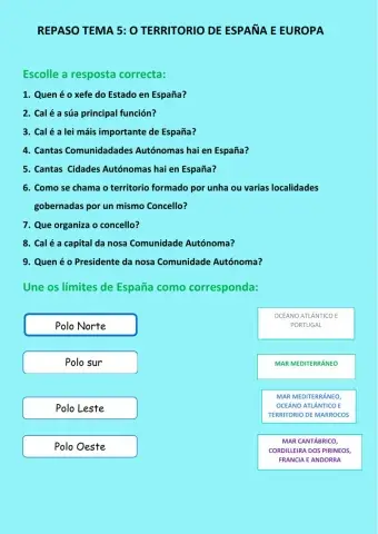 Tema 5: o territorio de españa e europa