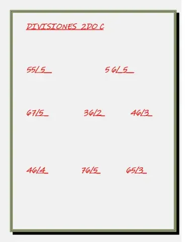 Divisiones