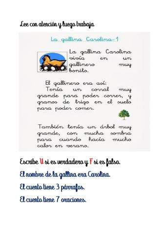 Comprensión Lectora