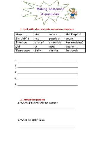 Let-s practise making sentences