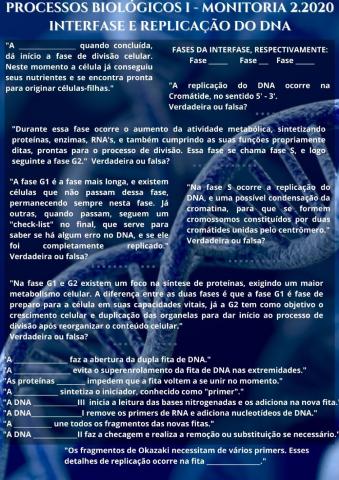 Interfase e Replicação do DNA