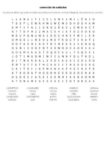 Conversao de unidades