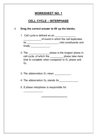 Class XI  - Cell Cycle & Cell division