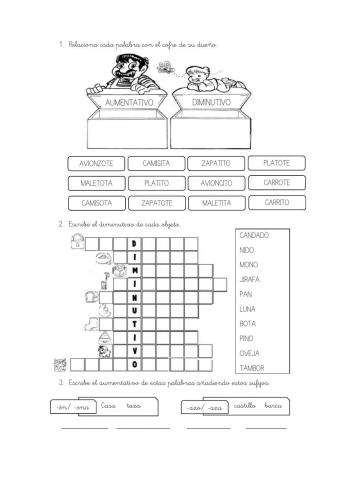 Aumentativos y diminutivos