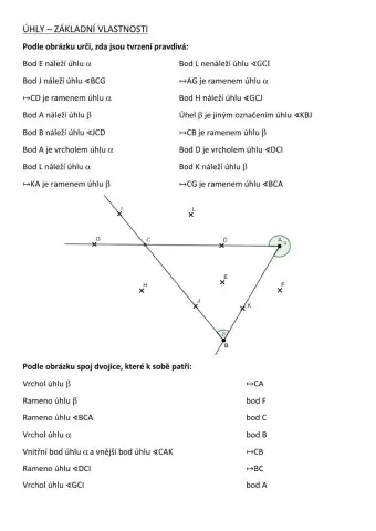 Úhly - základní pojmy
