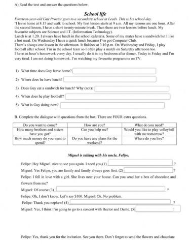 Present simple and continuous - requesting information