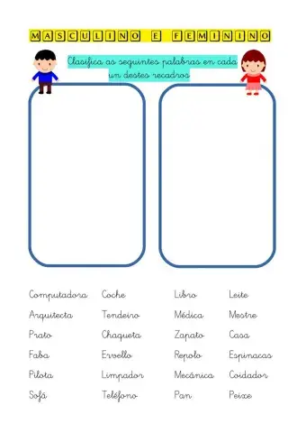 Masculino e feminino