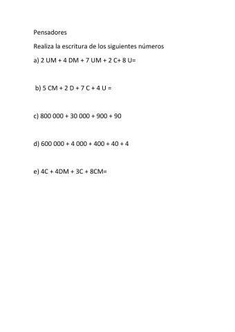 Las centenas de millar