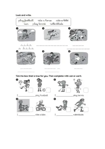 Can- Can't activities