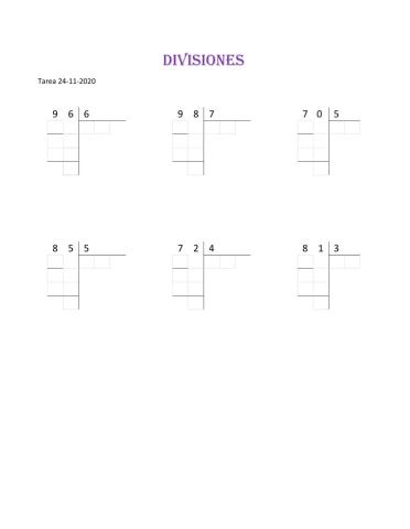Divisiones 1 cifra