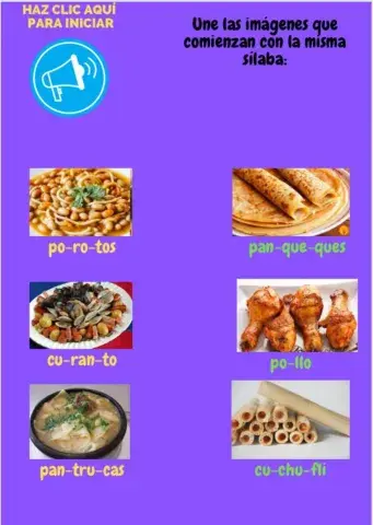 Conciencia Silábica nivel 1