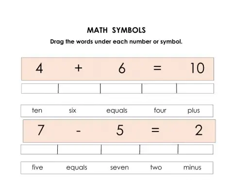 Math symbols