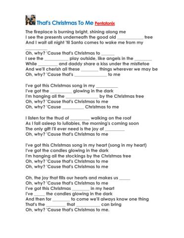 That's christmas to me- Pentatonix