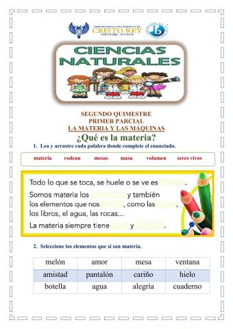 Repaso del 1° parcial del 2° quimestre