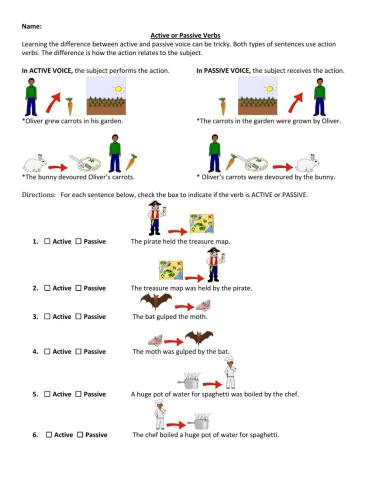 Active and Passive Nouns