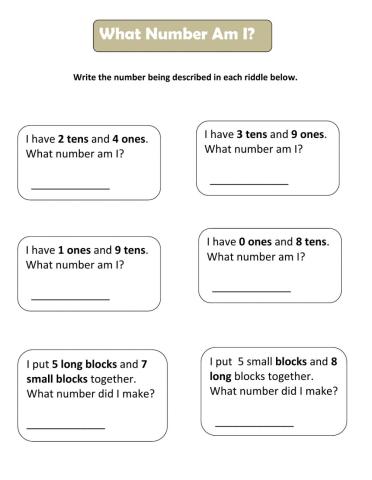 Place Value Word Problems