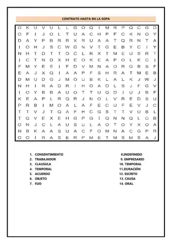 Sopa contrato trabajo