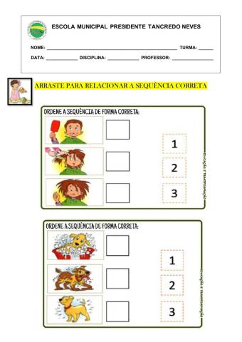 Histórias em sequencias