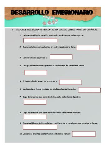 Desarrollo Embrionario