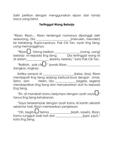 Ejaan dan tanda baca