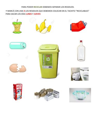 Residuos reciclables