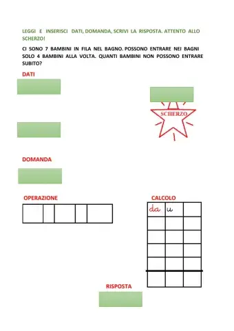 Problema : addizione o sottrazione?