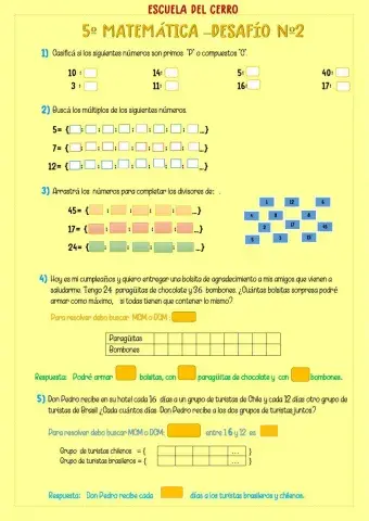 5ºDesafio Nº2 de MATEMATICA