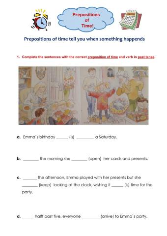 Prepositions of time