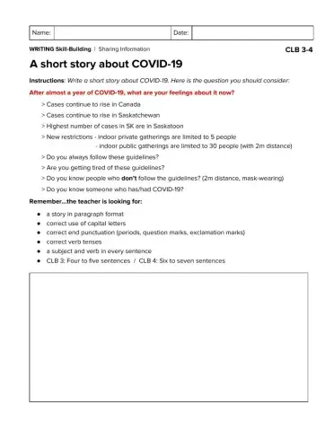 SB-A Short Story about COVID-19