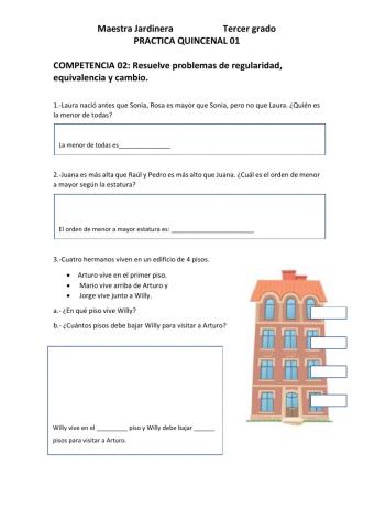Practica calificado- ordenamiento lineal