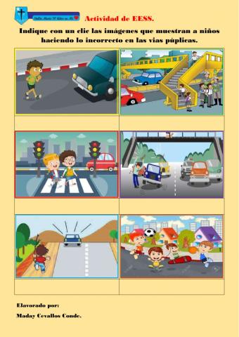 Uso correcto de las vías públicas