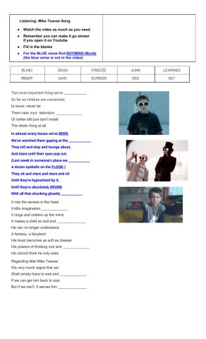 Listening: Mike Teavee