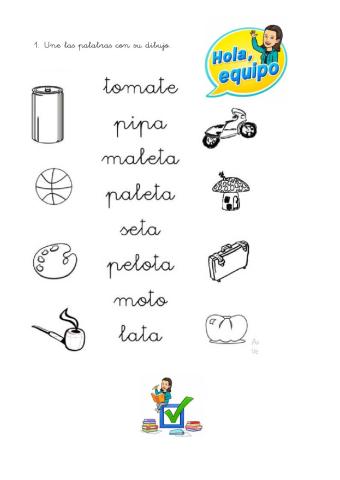 Une las palabras con suibujo