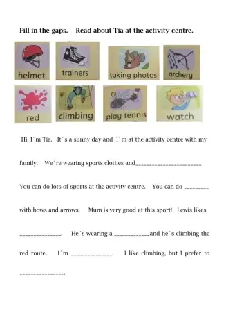 At the activity centre