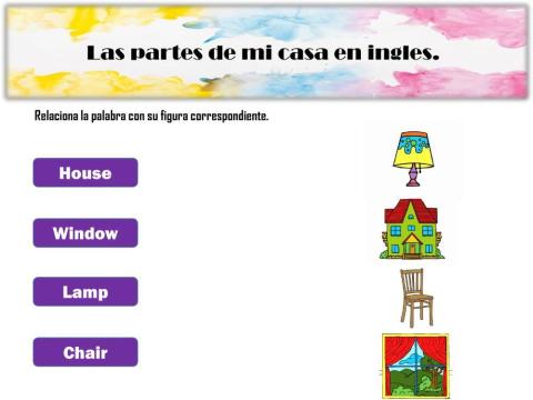 Partes de mi casa en ingles