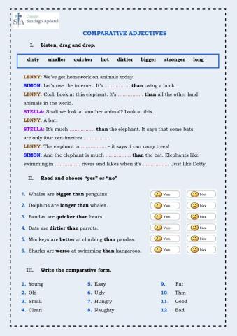 Comparative adjectives