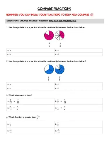 Compare Fractions