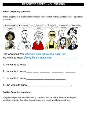 Reported Speech - Questions