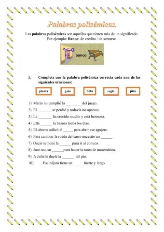 Palabras polisémicas