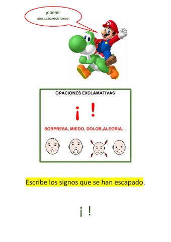 Exclamaciones