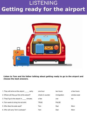 Vacation - Getting ready for the airport