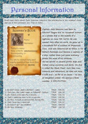 Personal Information