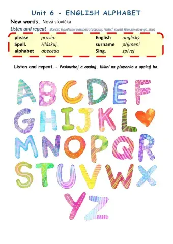 EN - ENGLISH ALPHABET 1