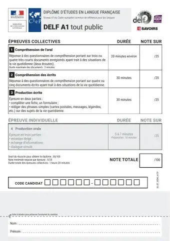 DELF A1 tout public