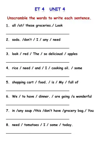 Supermarket Dialogue